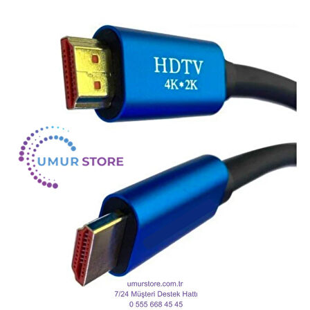 MB MB50104K HDMI Kablo 1 Metre – 4K UHD Destekli, Altın Uçlu, Kutulu