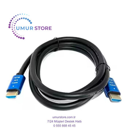 MB MB50104K HDMI Kablo 1 Metre – 4K UHD Destekli, Altın Uçlu, Kutulu