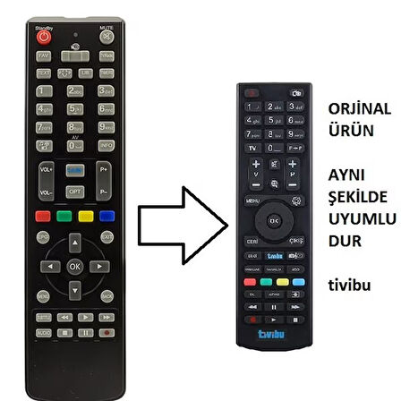 Vestel Codebox Tivibu S7720 Uyumlu Kasalı Hd Kumanda