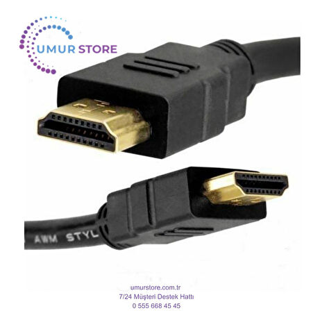 HDMI Kablo Tv Ps3 LCD Xbox Projeksiyon Kablosu Full Hd 1080P - 10 mt