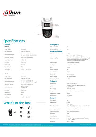 Dahua IPC-WPT1539DD-SW-5E2-PV-0280B