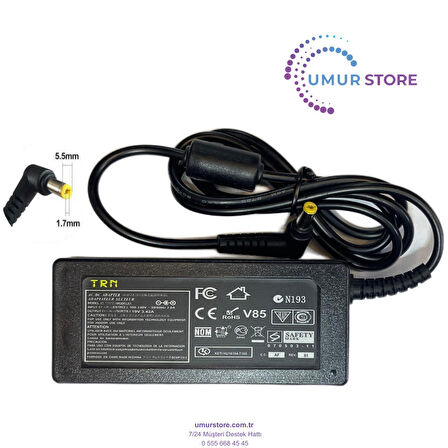 Acer AC-OK065B13 5.5x1.7mm Notebook Adaptörü