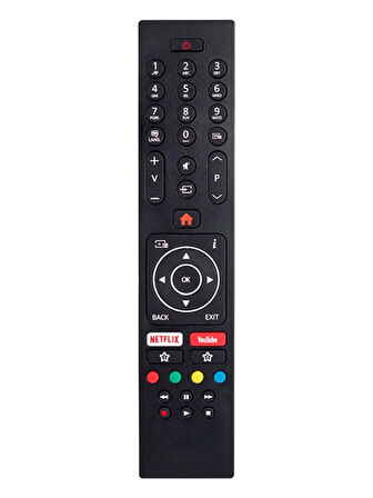 Vestel 4K Smart 55UD8450 55 Lcd-Led Tv Kumanda (RC43135 Black Nobrand V2) Yazısız