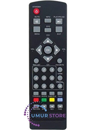 Botech BC-7200 Uydu Alıcı Kumandası