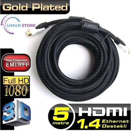5mt Hdmi v1.4 3d led-lcd-ps3 Kablo