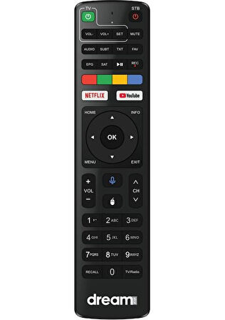 Dreamstar Android Kumandası (Bluetooth A5 ve A4 Modeller Için)
