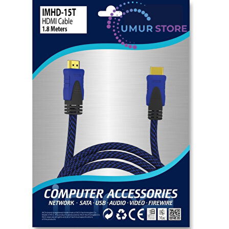1,8 Metre 4K HDMI Kablo