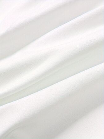 Bisiklet Yaka Mektup Baskı