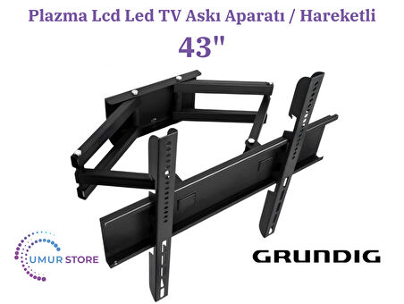 Grundig 43GHF6500B 43inç Uydu Alıcılı Android Smart HD-ready 108/109 Ekran Lcd Led TV Hareketli Duvar Askı Aparatı