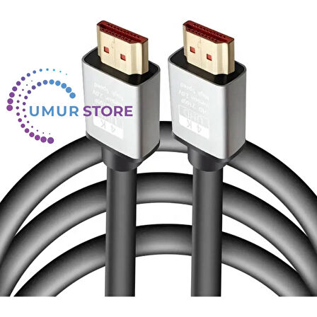 10M HDMI Kablosu 4K 60Hz, 8k, 4K 120Hz Destekli Altın Kaplama Konektör Dayanıklı Pvc
