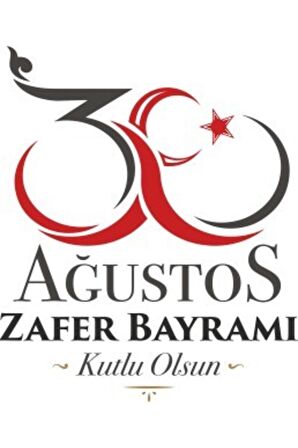 30 Ağustos Folyo Sticker