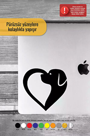 Köpek Aşkı - Araç, Oto, Laptop, Duvar Uyumlu Sticker 15*15 Cm