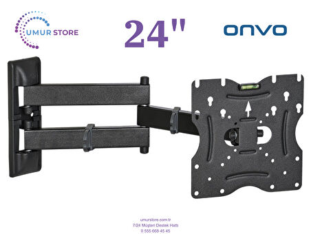 ONVO 24OV6000H 24 inç / 22”- 49” Lcd Led Televizyon Hareketli Duvar Askı Aparatı