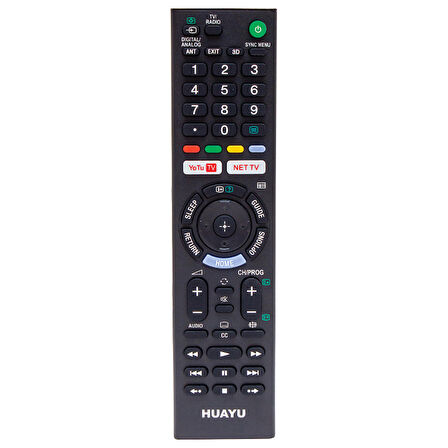 HUAYU KL RM-L1370EU RMT-TX202P SONY YOUTUBE * NETFLIX TUŞLU LCD-LED TV KUMANDA