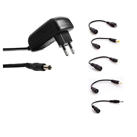 Tablet Pc Adaptörü 12V 2A 5 Uçlu Universal