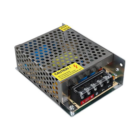 12 Volt - 5 Amper Metal Kasa Adaptör