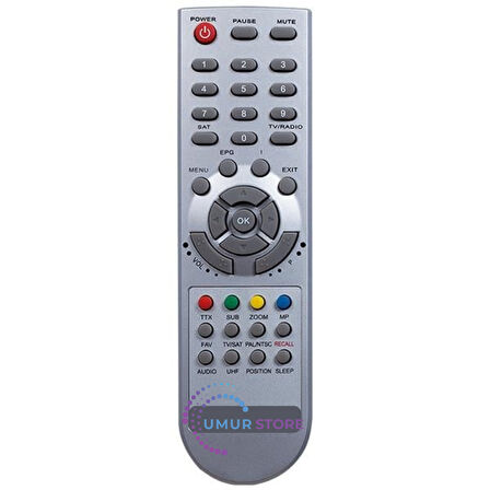 Uyumlu Finest MAX 600 FTA 800 CI Uydu Alıcı Kumandası