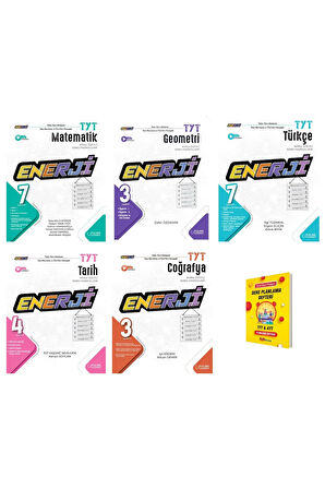 TYT Enerji Matematik Geometri Türkçe Tarih ve Coğrafya 5li Konu Özetli Soru Fasikülleri