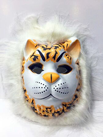 Peluş Kaplan Maskesi Karışık 1 Adet