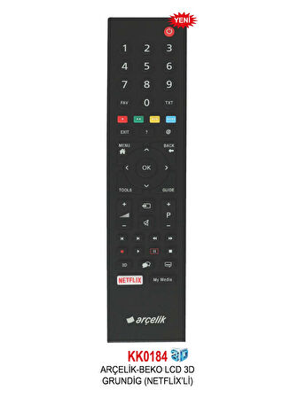 ARÇELİK -  LCD 3D (NETFLIX'Lİ) KUMANDA
