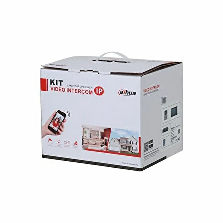 Dahua Ktp01-s2(s) 7"inç Ekran 2mp Ip Villa Kiti İç Ve Dış Ünite cat6 Kablo İle Çalışır