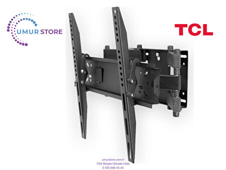 TCL 65T6C 65" Uydu Alıcılı 4K Ultra HD Smart QLED Google 42-65 inç Hareketli LCD LED TV Duvar Askı Aparatı