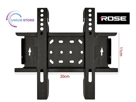 Rose 19" 49 Ekran 12V Full HD Karavan Tekne Yat 19”- 27” inç Lcd Led TV Sabit Askı Aparatı