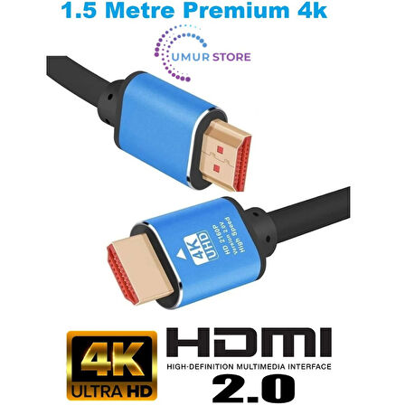 4K HDMI Kablo Premium Gaming Sinema Tv Uydu Uyumlu