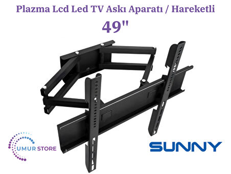 Sunny SN49DAL08-TNR 49'' Uydu Alıcılı Full HD 123/124 Ekran Lcd Led TV Hareketli Duvar Askı Aparatı