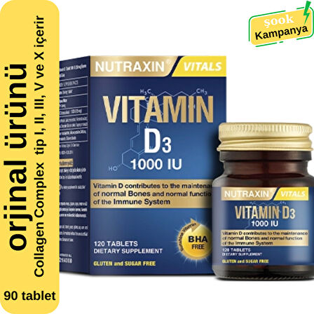 Nutraxin B12 Vitamini (1000 Mcg) - Dil Altı 60 Tableti