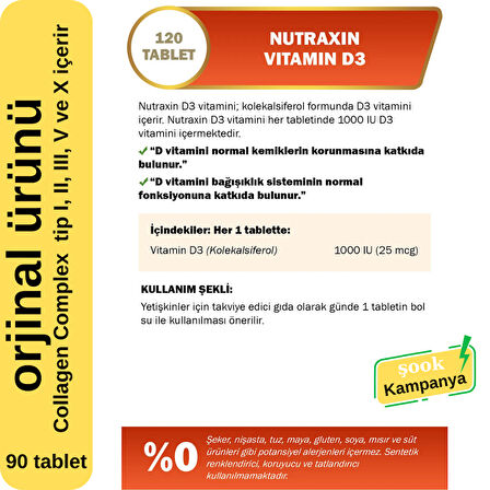 Nutraxin B12 Vitamini (1000 Mcg) - Dil Altı 60 Tableti