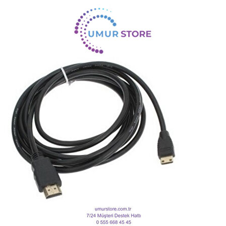 3 Metre Mini HDMI Kablo Mini HDMI Mini HDMI 3 Metre Mini HDMI Kablo