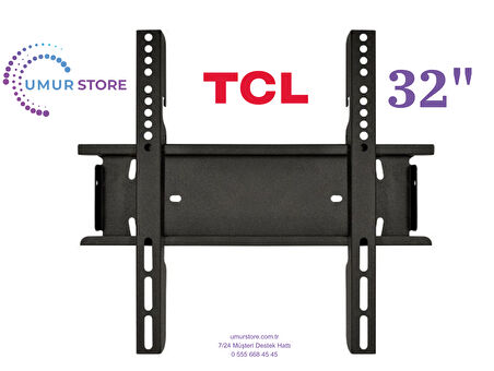 TCL 32S5K Full HD 32" 82 Ekran Uydu Alıcılı Google Smart 32”, 39”, 40” Uyumlu Lcd Led TV Sabit Duvar Askı Aparatı