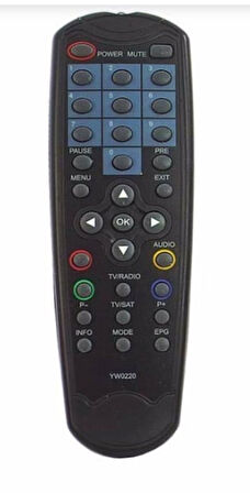 yumatu X200-x300 Next Wawe-3300 Uydu Kumandası(uyumlu) Uydu Alıcı Kumandası