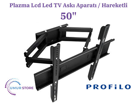 Profilo 50PA515EG 50" Uydu Alıcılı 4K Ultra HD Android Smart 126/127 Ekran Lcd Led TV Hareketli Duvar Askı Aparatı