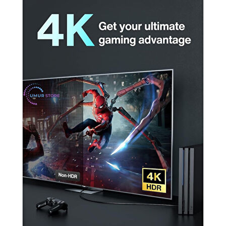 Ultra Hd 4K HDMI Kablosu 2 M, 18 Gbps 60 Hz Yüksek Hızlı