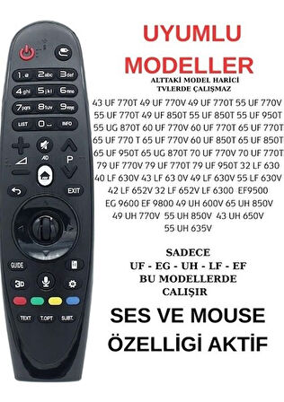 LG An Mr 600 Ses Komutlu ve Mouseli Kumanda