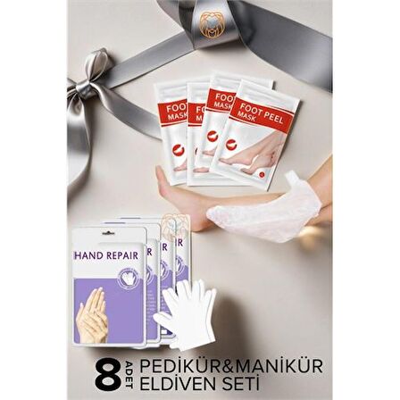 TransForMacion Manikür Pedikür Bakım Eldiveni 8 ADET SET 719786