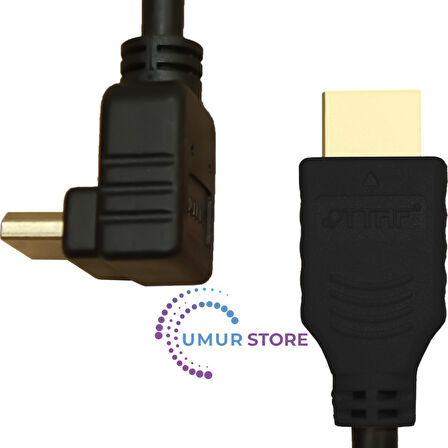 HDMI 2.0 4K Ultra Hd 60 Hz L Tipi Ses ve Görüntü Aktarım Kablosu 5 Metre