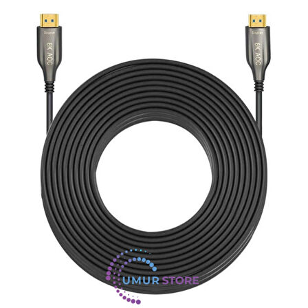 40 Metre - Aoc Fiber HDMI 2.1 Kablo - 48GBPS, 8K@60Hz, 4K@120Hz, 4K@60Hz, Earc, D-Hdr, Dolby Vision