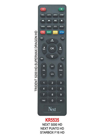 NEXT 5000 HD   UYDU KUMANDASI