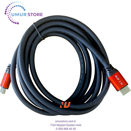 4K Hdmi Kablo 2.0 Hızlı 3D Altın Uçlu - 1,5 Metre