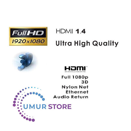 Sargılı HDMI Kablo - 5m