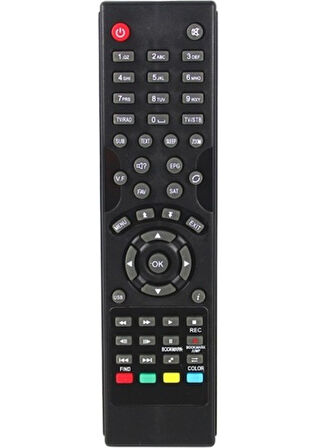 Korax   Mini Hd*hometech Neo Hd Max 5000*SUNPLUS Hd Uydu Kumanda (3150=10577) - 44N Siyah