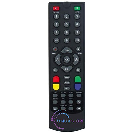 Uyumlu Besttel Mini HD Uydu Alıcı Kumandası