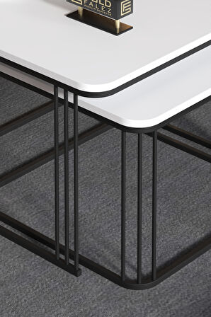 Orta Sehpa İkili Alize Beyaz