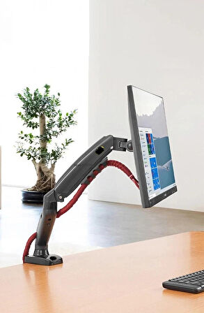 27” inç Lcd Led Monitör Masa Üstü Full Hareketli Askı Aparatı