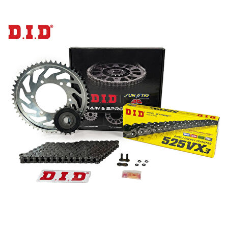 DID Çelik X-Ring Zincir Dişli Set (JT Dişli) - Yamaha MT-07 (2014-2024)