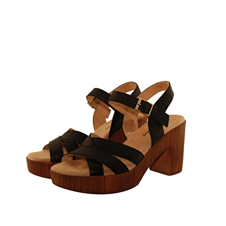 Hush Puppies Aviat 624236 Hakiki Deri Kadın Sandalet Siyah