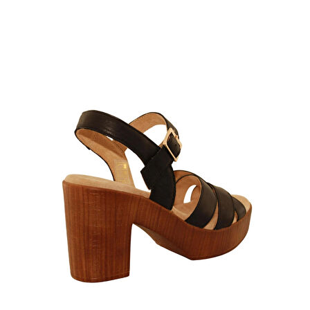 Hush Puppies Aviat 624236 Hakiki Deri Kadın Sandalet Siyah
